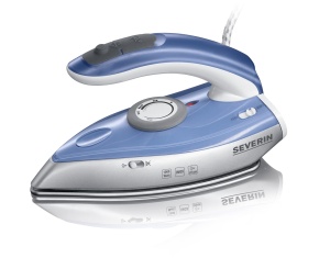 Fier de calcat portabil SEVERIN BA 3234 1000W abur vertical argintiualbastru