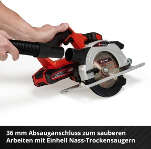 Fierastrau circular cu acumulator Einhell TE-CS 18150 Li-Solo 18V LED reglare fara scule - Img 8