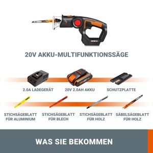 Fierastrau multifunctional Worx WX550 20V Tehnologie PowerShare LED - Img 5