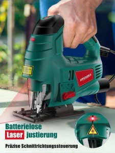 Fierastrau pendular HYCHIKA 800W Laser 7 viteze variabile 6 lame incluse - Img 6