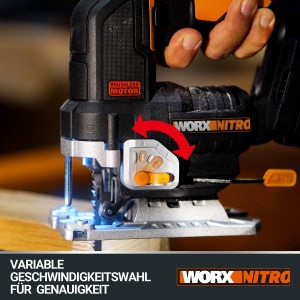 Fierastrau pendular WORX Nitro WX542 20V Motor fara perii Negru - Img 2