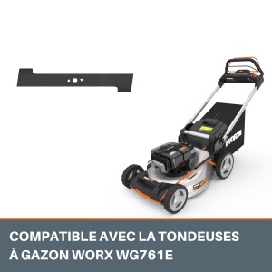 Fierastrau pentru gazon WORX WA6333, otel durabil, diametru 51 cm - Img 2
