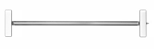 Fierastrau pentru torturi HENDI, 57cm, din otel inoxidabil, design negru - Img 3