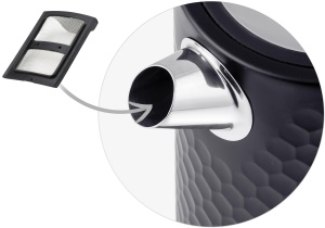 Fierbator Berdsen 1,7 L 2200 W Negru Argintiu Mat - Img 7