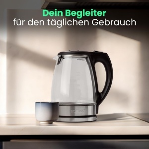 Fierbator Bomann WKS 6032 CB 17 Litri SticlaInox 2200W Protectie BPA - Img 4