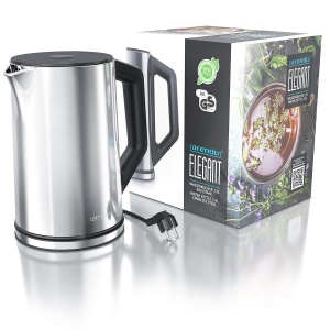 Fierbator de apa Arendo ELEGANT, 1.5L, 2200W, argintiu - Img 6