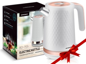 Fierbator de apa Berdsen 1,7 L 2200 W Alb Gold Mat - Img 2
