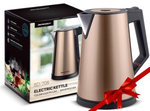 Fierbator de apa Berdsen 1,7 L 2200 W cu functie de mentinere a caldurii, auriu - Img 3