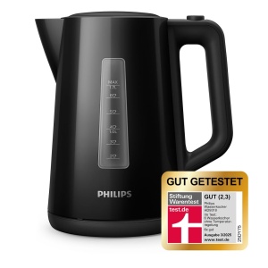 Fierbator de apa Philips HD931820, 1.7 L, negru, cu sistem de siguranta