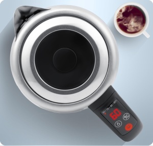Fierbator electric Berdsen cu control temperatura 60-100C, 1.7L, 2200W, sticla si inox - Img 6