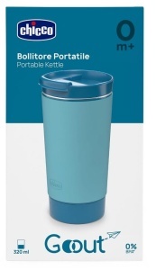 Fierbator electric Chicco GoOut, 4 temperaturi, inox si silicon, compact