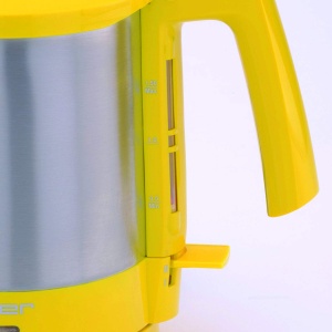 Fierbator electric Cloer 4717-2, 1.5 litri, 2000 W, inox mat, galben - Img 6