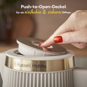 Fierbator electric Russell Hobbs Bronte 26751-70, 1.7L, 2400W, design mat cu accente aurii - Img 3