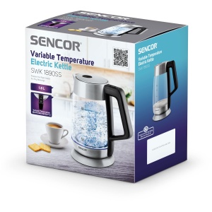 Fierbator electric Sencor SWK 1890SS, 1.8L, 2200W, Argintiu - Img 7