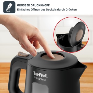 Fierbator electric Tefal KI5338 Includeo 1L 2400W Anti-alunecare Indicator nivel apa - Img 6
