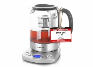 Fierbator Emerio WK-122248 17L Borosilicat BPA-Free Temperatura Reglabila NegruArgintiu