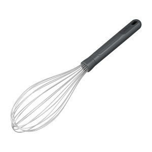 Fierbator Zyliss cu maner ergonomic din plastic de grau, 30 cm, inoxsilikon