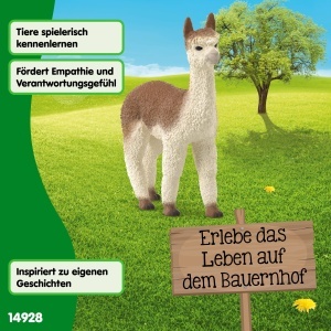 Figurina Alpaca Schleich Farm World 14928, 8 x 2 x 8 cm, pentru copii de la 3 ani - Img 6