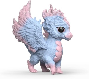 Figurina Baby Kristalldrache Schleich 70844, 9 x 7 x 16 cm, Detalii Magice - Img 1