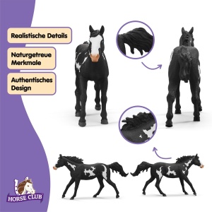 Figurina Cal Schleich Paint Horse Wallach 14900, Detaliu Realist, 4 x 17 x 10 cm - Img 3