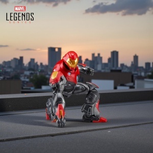 Figurina de actiune Marvel Legends Iron Man Ultimate, 15 cm, 5 accesorii - Img 2