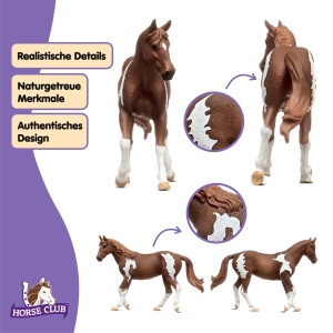 Figurina de jucarie cal Paint Horse Stute Schleich 14901, 4 x 15 x 11 cm - Img 3
