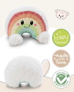 Figurina de plus NICI Nibsi 28cm - multicolor - design prietenos pentru copii si adulti - Img 3