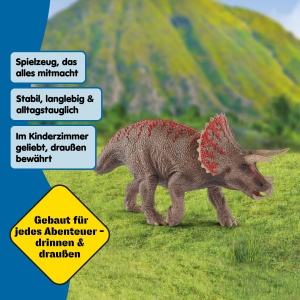 Figurina Dinosaur Triceratops Schleich Detalii realiste, 21 x 5 x 10 cm - Img 6