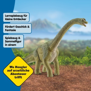 Figurina Dinosaurus Brachiosaurus Schleich 14581, 30 x 12 x 19 cm, pentru copii de la 3 ani - Img 3