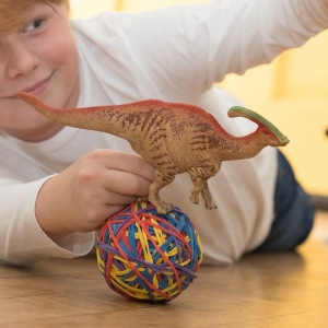 Figurina Dinosaurus Schleich Parasaurolophus 15030, 5 x 24 x 10 cm, Detalii Autentice - Img 2