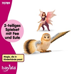 Figurina Elfa cu Bufnita Stralucitoare Schleich BAYALA 4 Piese Pentru copii de la 5 ani - Img 5