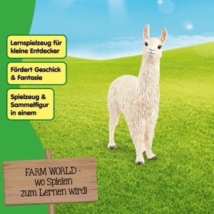 Figurina Lama Schleich Farm World 13920, 7 x 3 x 10 cm, pentru copii de la 3 ani - Img 4