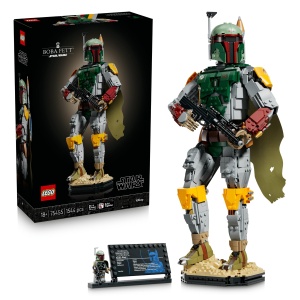 Figurina LEGO Star Wars Boba Fett 75455 - cu Helm, Blaster si Detalii Autentice - Img 1