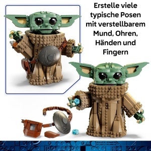 Figurina LEGO Star Wars Grogu 75446, 1200 piese, cu detalii autentice - Img 6