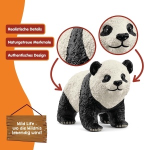 Figurina panda mare de jucarie Schleich 14886, 6 x 3 x 3 cm, pentru copii de la 3 ani - Img 3