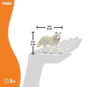 Figurina Polarwolf Schleich WILD Life, 8 x 3 x 6 cm, pentru copii de la 3 ani - Img 5