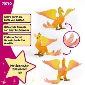 Figurina Schleich Phoenix 70760, 16 x 10 x 13 cm, cu aripi mobile si detalii stralucitoare - Img 3