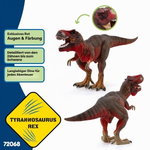 Figurina T-Rex Schleich 72068, 10 x 28 x 14 cm, Detalii Realiste - Img 2