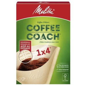 Filtre cafea Melitta Coffee Coach 1x4 Naturale 40 bucati