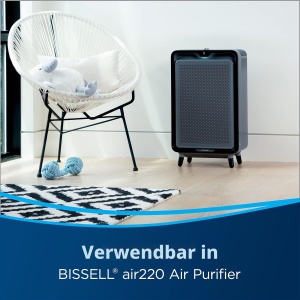 Filtru de aer BISSELL air220, HEPA prefiltru si filtru cu carbune activ, negru - Img 4