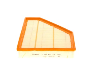Filtru de aer Bosch S0119 pentru masini - rezistent la umiditate, dimensiuni 234x62x300mm - Img 3