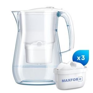 Filtru de apa AQUAPHOR Onyx Alb, 4.2L, 3 filtre MAXFOR, design sticla - Img 2