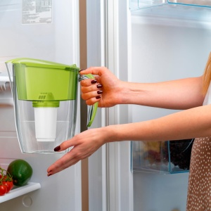 Filtru de apa AQUAPHOR Smile, 2.9l, verde deschis, reduce calcar si clor - Img 4