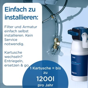 Filtru de apa BRITA mypure P1 cu cartus P1000, 1200 litri, 3 setari - Img 5