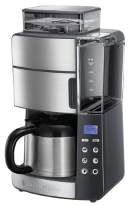 Filtru de cafea Russell Hobbs cu rasnita Thermo Jug [Temporizator digital, cap de dus pentru opt. Extract & Aroma] Grind&Brew (max 10 cani, setare de macinare in 3 etape) Filtru de cafea 25620-56 - Img 10