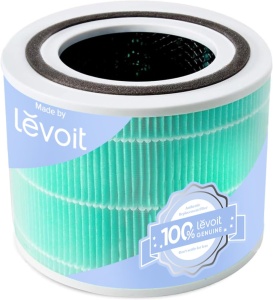 Filtru de inlocuire a toxinelor LEVOIT Core 300 si Core 300S impotriva a 99,97% din evacuarea fumului poluarii aerului, filtru HEPA, filtru si prefiltru cu carbune activ de inalta eficienta, pentru fumatorii care sufera de alergii - Img 1
