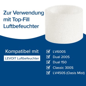 Filtru de schimb Levoit Classic160 Dual150 Dual200S Classic300S LV600S 10 bucati eficienta ridicata - Img 2