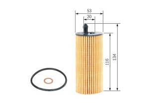Filtru de Ulei BOSCH F026407205, Inaltime 133,6 mm, Diametru 53 mm - Img 2