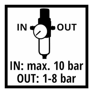 Filtru regulator de presiune Einhell R 14 cu manometru reglabil pana la 8 bar - Img 4