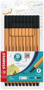 Fineliner STABILO point 88, 30 culori, varf metalic, 0,4 mm